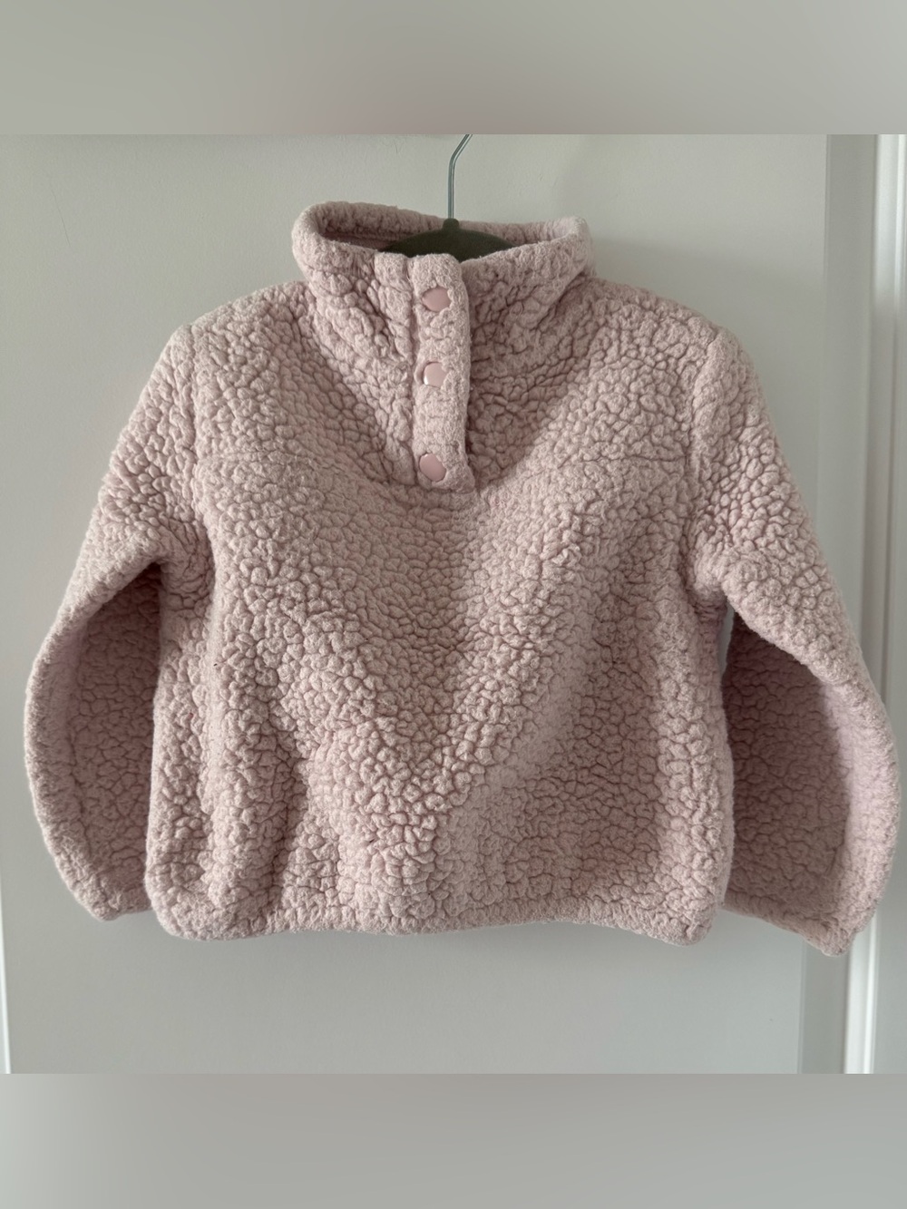 OshKosh B'gosh Pink Sherpa Snap-Front Pullover